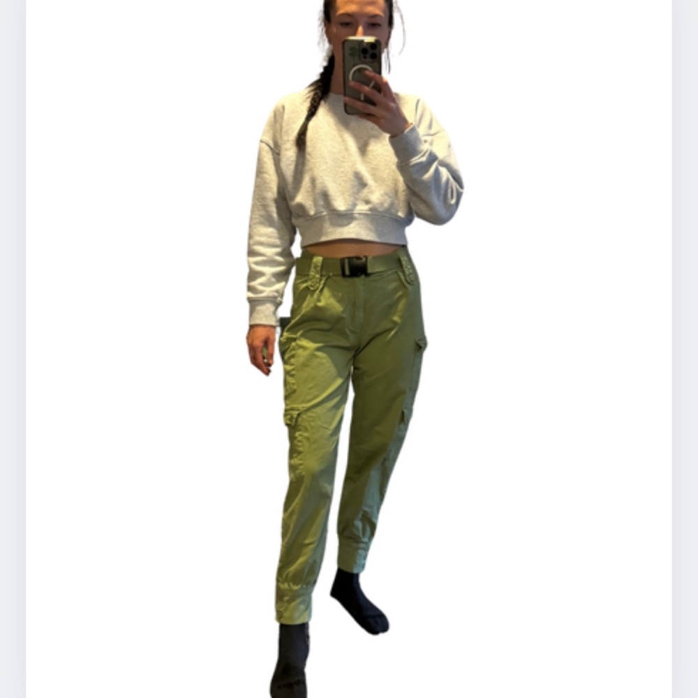 American Bazi Green Track Joggers Relaxed Fit